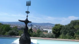 barcelona montjuic miro city view