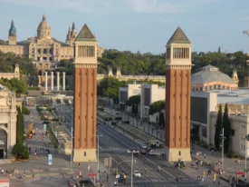 barcelona palace montjuic placa espanha overview