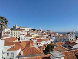 lisbon the city of natural light picturesque postcard view alfama portas do sol colors