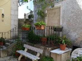 lisbon alfama picturesque small square old town