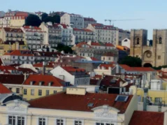 lisbon alfama overview arch rua augusta picturesque view