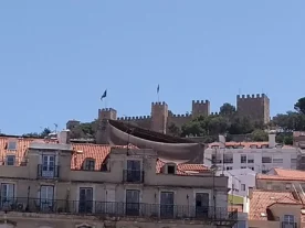 lisbon castle saint george castelo sao jorge baixa view natural light