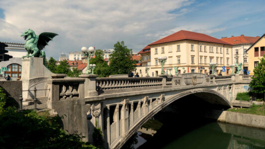 Dragon bridge ljubljana where nature meets the soul of a city slovenia ljubljanica river city symbol