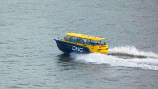 rotterdam erasmus in the manhattan at the meuse watertaxi transport